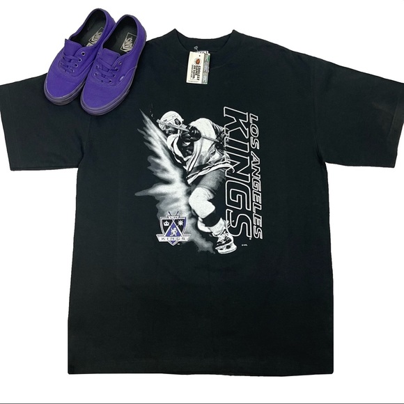 *SOLD!* Rare Vintage 90s NHL Deadstock LA Kings Savvy Hockey T-Shirt - Picture 4 of 13